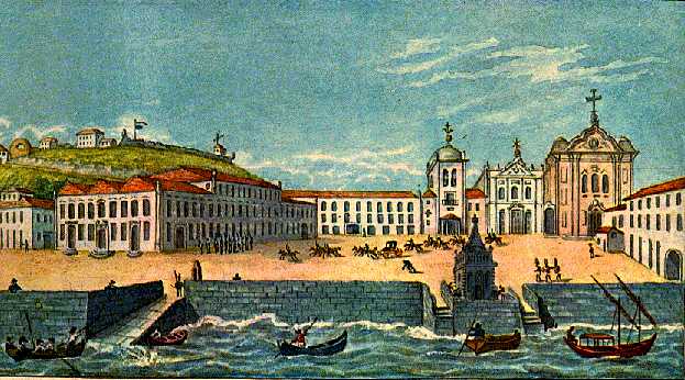 Rio de Janeiro Palace Square in 1808